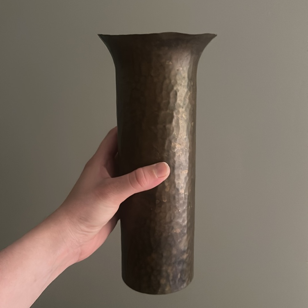 Vintage Hammered Vase